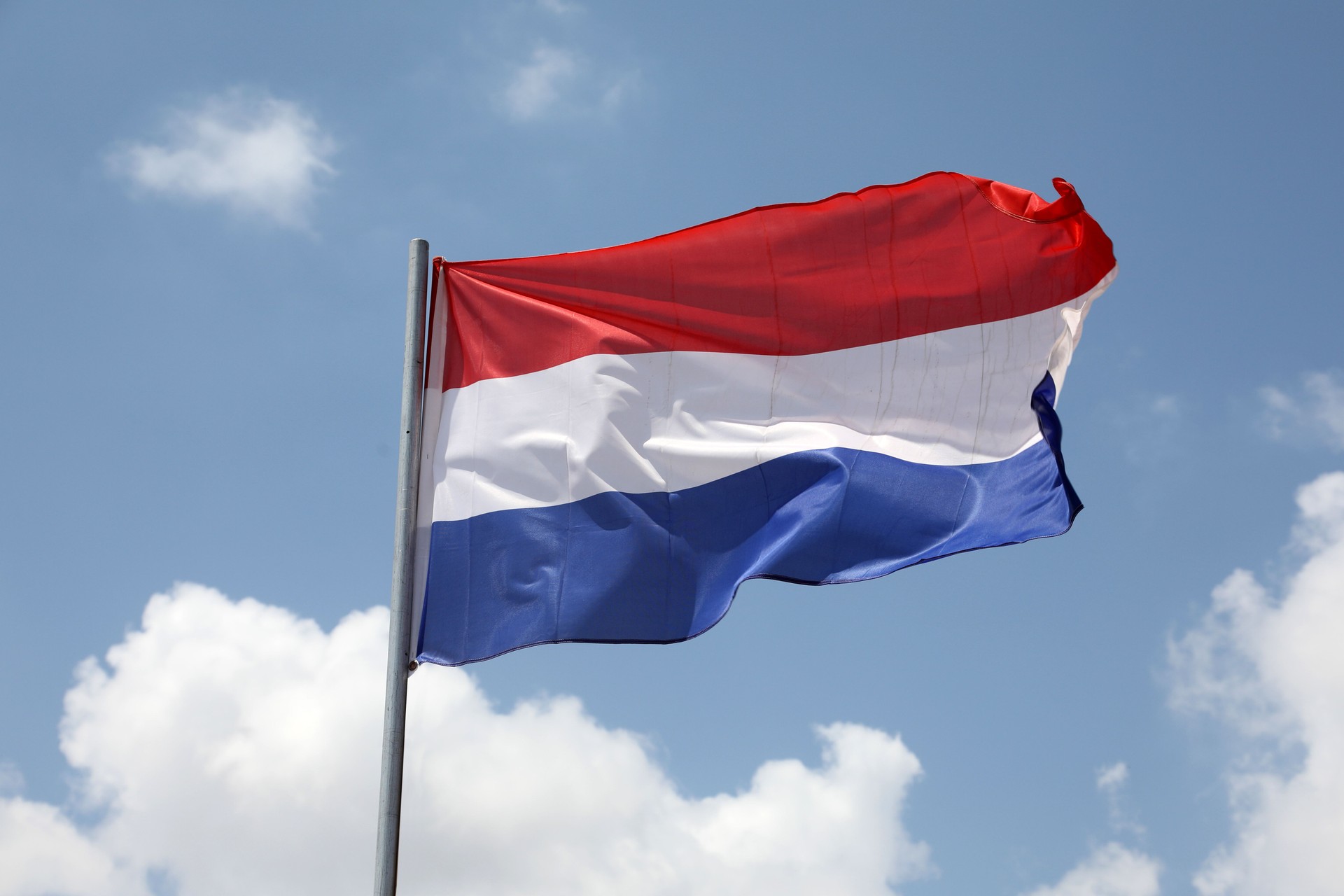 Netherlands flag waving